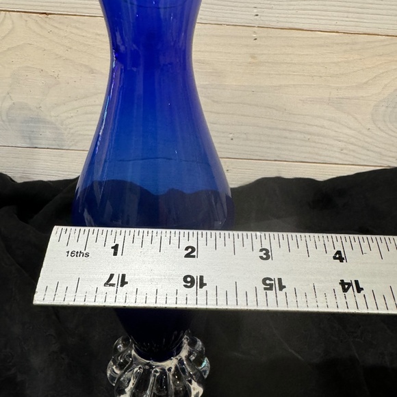 Vintage 1960-70s Blue ASEDA GLASS Vase From Sweden Scandinavia (Retired Item) - Picture 6 of 7